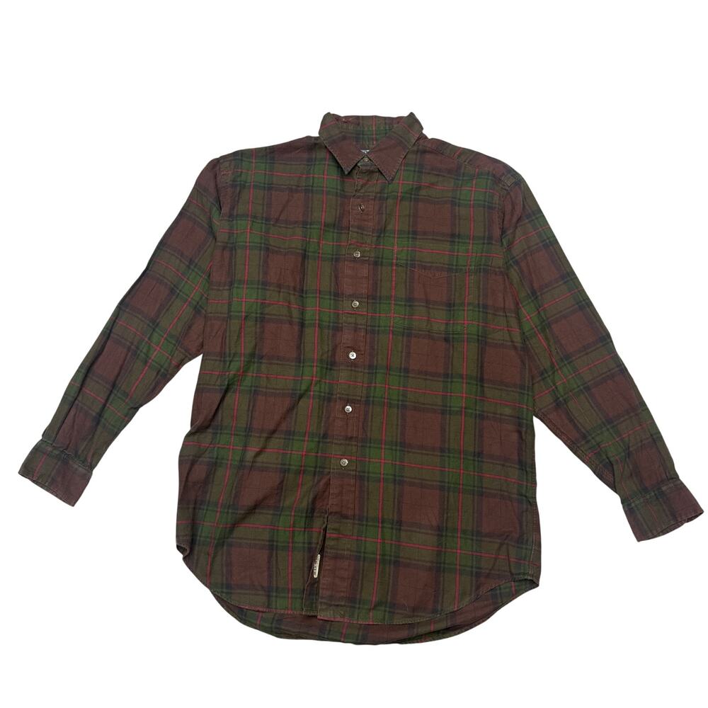 Vintage 90s Polo Ralph Lauren Lowell Sport Plaid Button Up Shirt Men's Medium